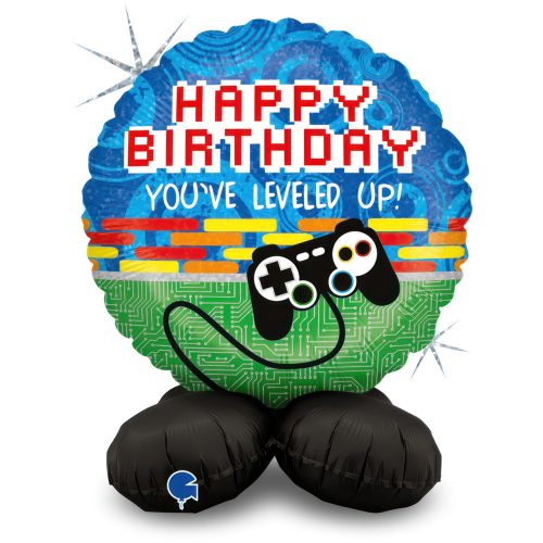 Geburtstag Controller Happy Birthday Folienballon mit Ständer 41 cm