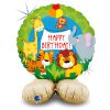 Geburtstag Jungle Happy Birthday Folienballon mit Sockel 41 cm