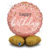 Geburtstag Rose Gold Happy Birthday Folienballon mit Sockel 41 cm