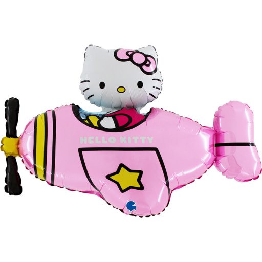Hello Kitty Airplane Pink Folienballon 76 cm