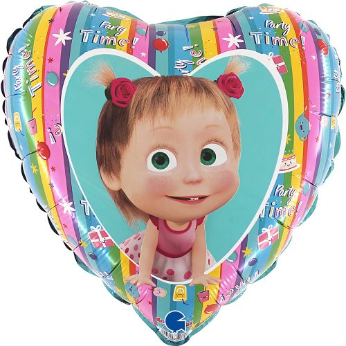 Mascha und der Bär Rainbow Folienballon 46 cm
