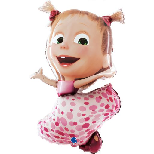 Mascha und der Bär Pois Folienballon 104 cm