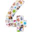 Paw Patrol Star Nummer 4 Folienballon 66 cm