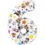 Paw Patrol Star 6er Zahlen Folienballon 66 cm