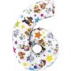 Paw Patrol Star 6er Zahlen Folienballon 66 cm