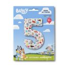 Bluey Friends Zahl 5 Folienballon 66 cm