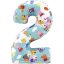 Peppa Wutz Blue Zahl 2 Folienballon 66 cm