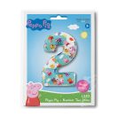 Peppa Wutz Blue Zahl 2 Folienballon 66 cm