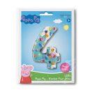 Peppa Wutz Blue Folienballon Nummer 4, 66 cm