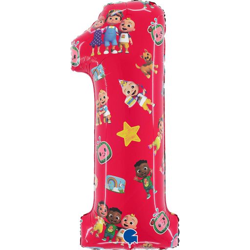 Pokomelon Red Nummer 1 Folienballon 66 cm