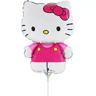 Hello Kitty Fuxia Mini-Folienballon 35 cm (WP)