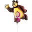 Mascha und der Bär Smile mini Folienballon 35 cm (WP)