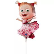 Mascha und der Bär Pois Mini-Folienballon 30 cm (WP)