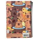 Capybara Spa B/5 liniertes Spiralheft 70 Blatt