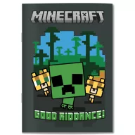 Minecraft Good Riddance B/5 linierter Block, 40 Blatt