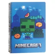 Minecraft Grrrr B/5 liniertes Spiralheft 70 Blatt