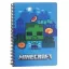 Minecraft Grrrr B/5 liniertes Spiralheft 70 Blatt