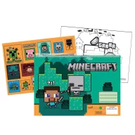   Minecraft Creepers Need Hugs A/4 Spiral-Skizzenheft mit 40 Blatt und Aufklebern