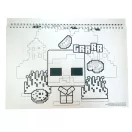 Minecraft Creepers Need Hugs A/4 Spiral-Skizzenheft mit 40 Blatt und Aufklebern