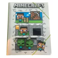 Minecraft Block World A/4 Gummimappe