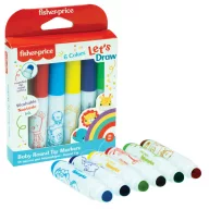 Fisher-Price Let's Draw auswaschbare Filzstifte 6 Stk