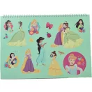 Disney Prinzessin Spring A/4 Spiral Skizzenbuch mit 40 Blättern und Aufklebern