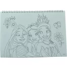 Disney Prinzessin Spring A/4 Spiral Skizzenbuch mit 40 Blättern und Aufklebern