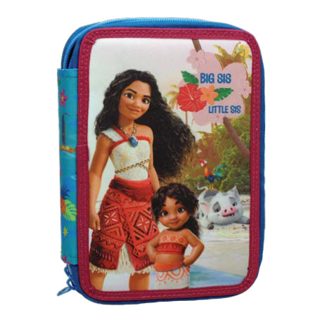 Disney Vaiana Big Sis gefülltes zweistöckiges Federmäppchen