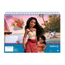 Disney Vaiana Big Sis A/4 Spiral-Skizzenheft, 30 Blatt