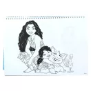 Disney Vaiana Together Again A/4 Spiral-Skizzenbuch mit 40 Seiten und Sticker