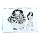 Disney Vaiana Together Again A/4 Spiral-Skizzenbuch mit 40 Seiten und Sticker