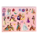 Disney Prinzessin Life A4 Spiral-Skizzenbuch, 40 Blatt mit Aufklebern