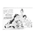 Disney Prinzessin Life A4 Spiral-Skizzenbuch, 40 Blatt mit Aufklebern