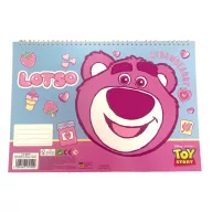   Disney Toy Story Lotso A/4 Spiral-Skizzenheft mit 40 Blättern und Aufklebern