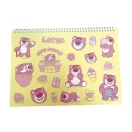 Disney Toy Story Lotso A/4 Spiral-Skizzenheft mit 40 Blättern und Aufklebern