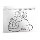 Disney Toy Story Lotso A/4 Spiral-Skizzenheft mit 40 Blättern und Aufklebern