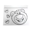 Disney Toy Story Lotso A/4 Spiral-Skizzenheft mit 40 Blättern und Aufklebern