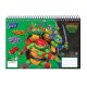 Ninja Turtles A/4 Spiral-Skizzenbuch, 30 Blätter