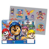   Paw Patrol Knights A/4 Spiral Skizzenbuch mit 40 Blättern und Aufklebern