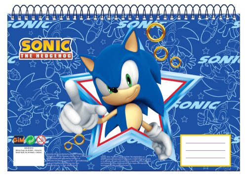 Sonic the Hedgehog Rush Sonic the Hedgehog A/4 Spiral-Skizzenbuch, 30 Blatt