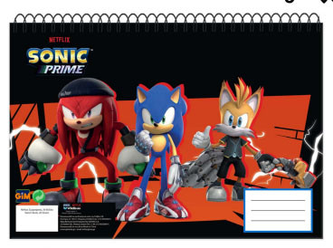 Sonic the Hedgehog Get Me Sonic the Hedgehog A/4 Spiral-Skizzenbuch, 30 Blätter