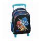 Sonic der Igel Brawn rollender Kindergartenrucksack, Tasche 30 cm