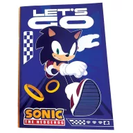  Sonic the Hedgehog Let's Go B/5 liniertes Heft, 40 Blatt