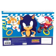 Sonic the Hedgehog Trio A4 Spiral-Skizzenheft, 30 Blatt
