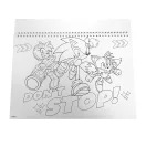 Sonic the Hedgehog Speedy A/4 Spiral-Skizzenbuch mit 40 Blatt und Aufklebern
