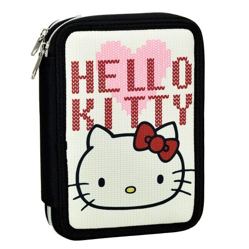 Hello Kitty Heart gefülltes Federmäppchen 2 Etagen