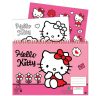 Hello Kitty Sweetheart A/4 Spiral-Skizzenbuch mit 40 Blatt und Aufklebern