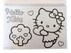 Hello Kitty Sweetheart A/4 Spiral-Skizzenbuch mit 40 Blatt und Aufklebern