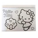 Hello Kitty Sweetheart A/4 Spiral-Skizzenbuch mit 40 Blatt und Aufklebern