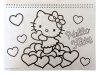 Hello Kitty Sweetheart A/4 Spiral-Skizzenbuch mit 40 Blatt und Aufklebern